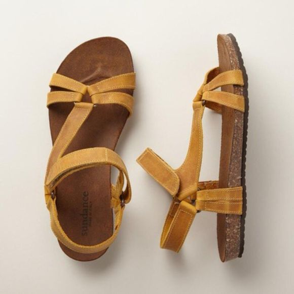 Sundance Shoes - Sundance Caracara Strappy Sandals Brown Adjustable Straps Leather Italy Size 38